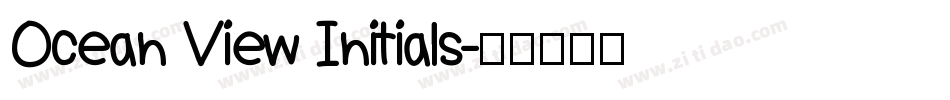 Ocean View Initials字体转换